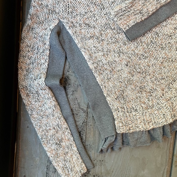 MOTH {Anthro} mixed media sweater | size small - Picture 3 of 8